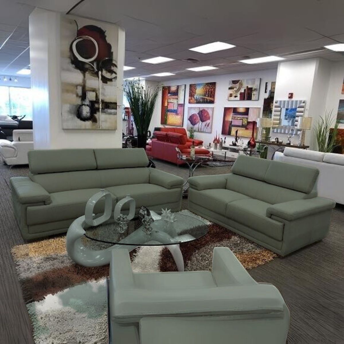 ZOEY Grey Sofa and Loveseat