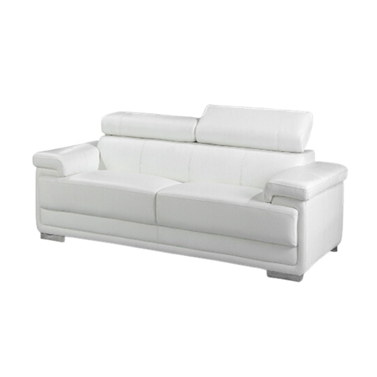 ZOEY White Modern Loveseat