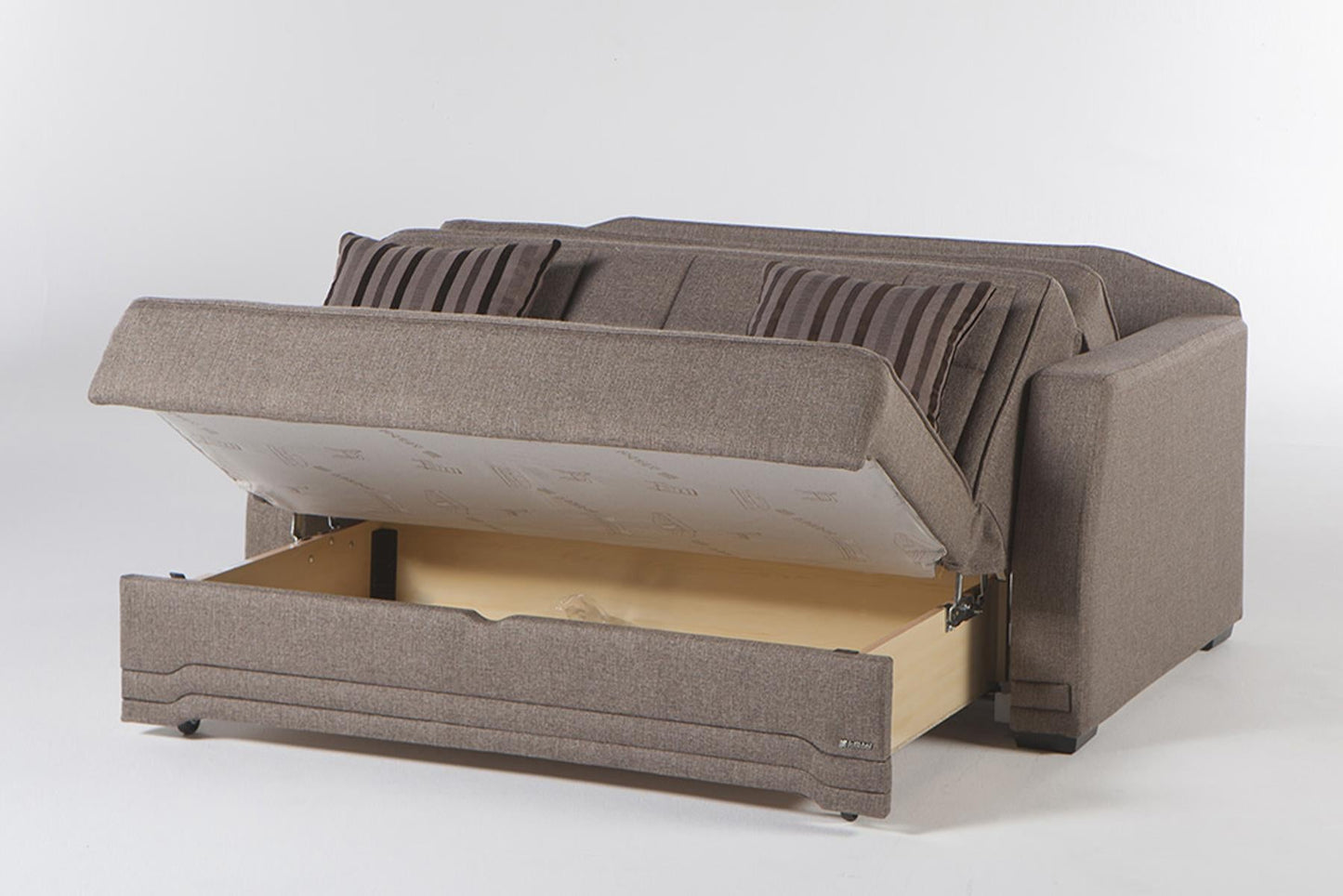 VALERIE Brown Loveseat Sleeper