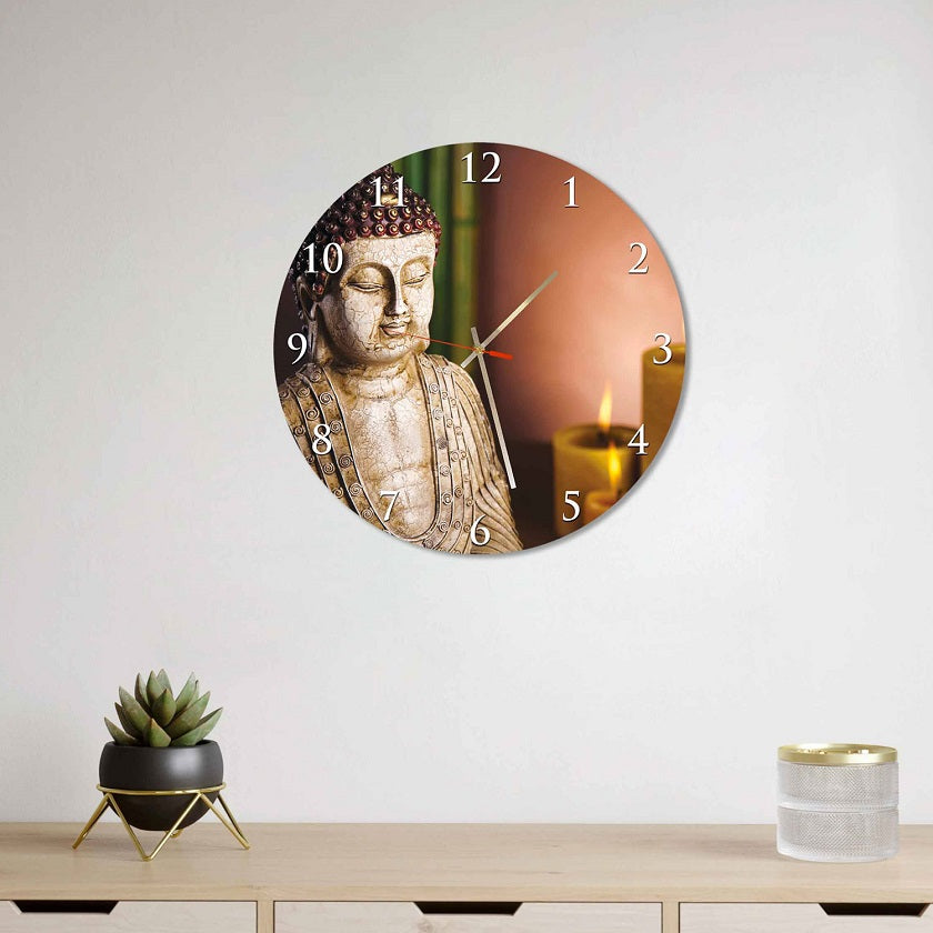 Buddha Round Wall Clock