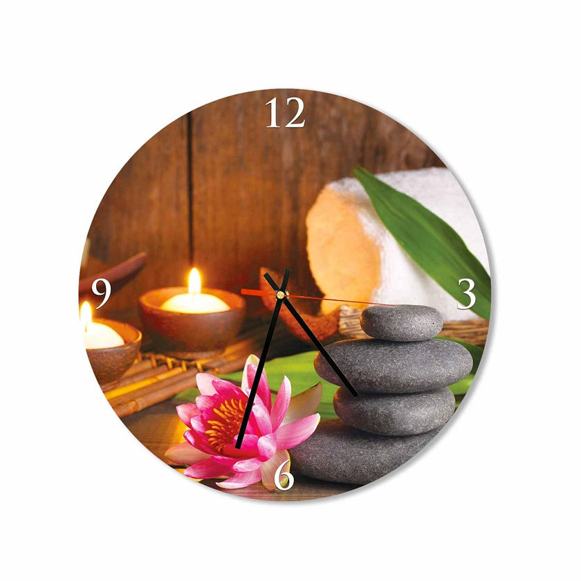 Spa Round Wall Clock