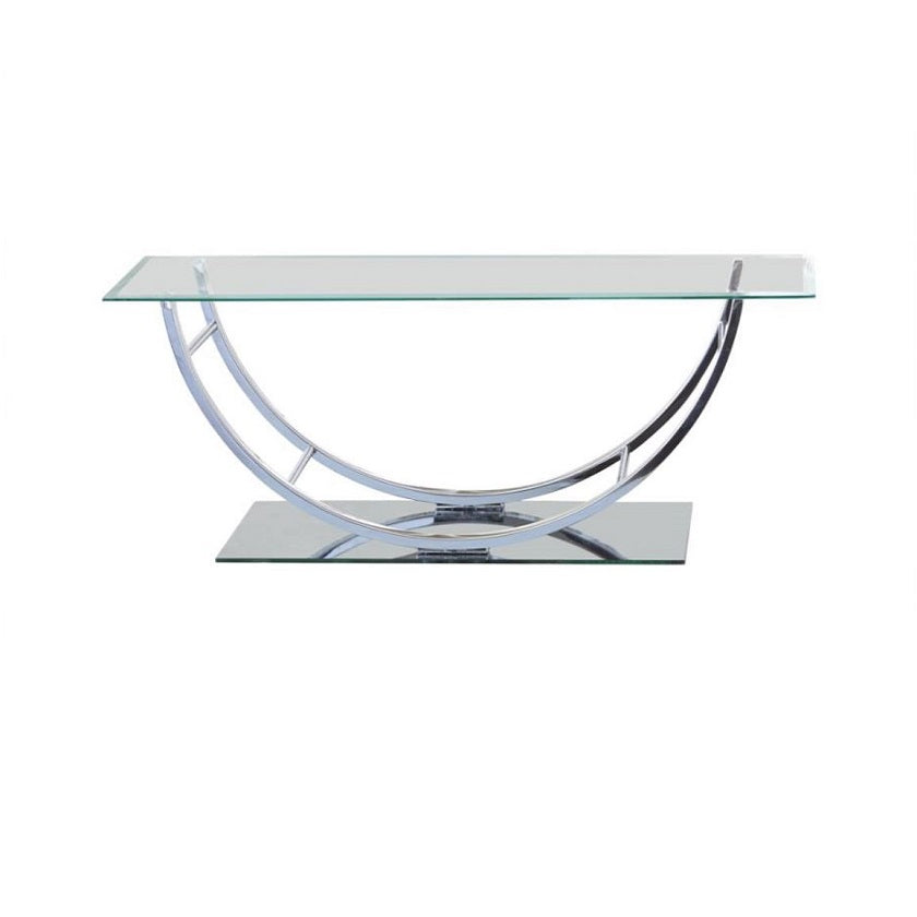 DANNY 18" Glass Top Coffee Table