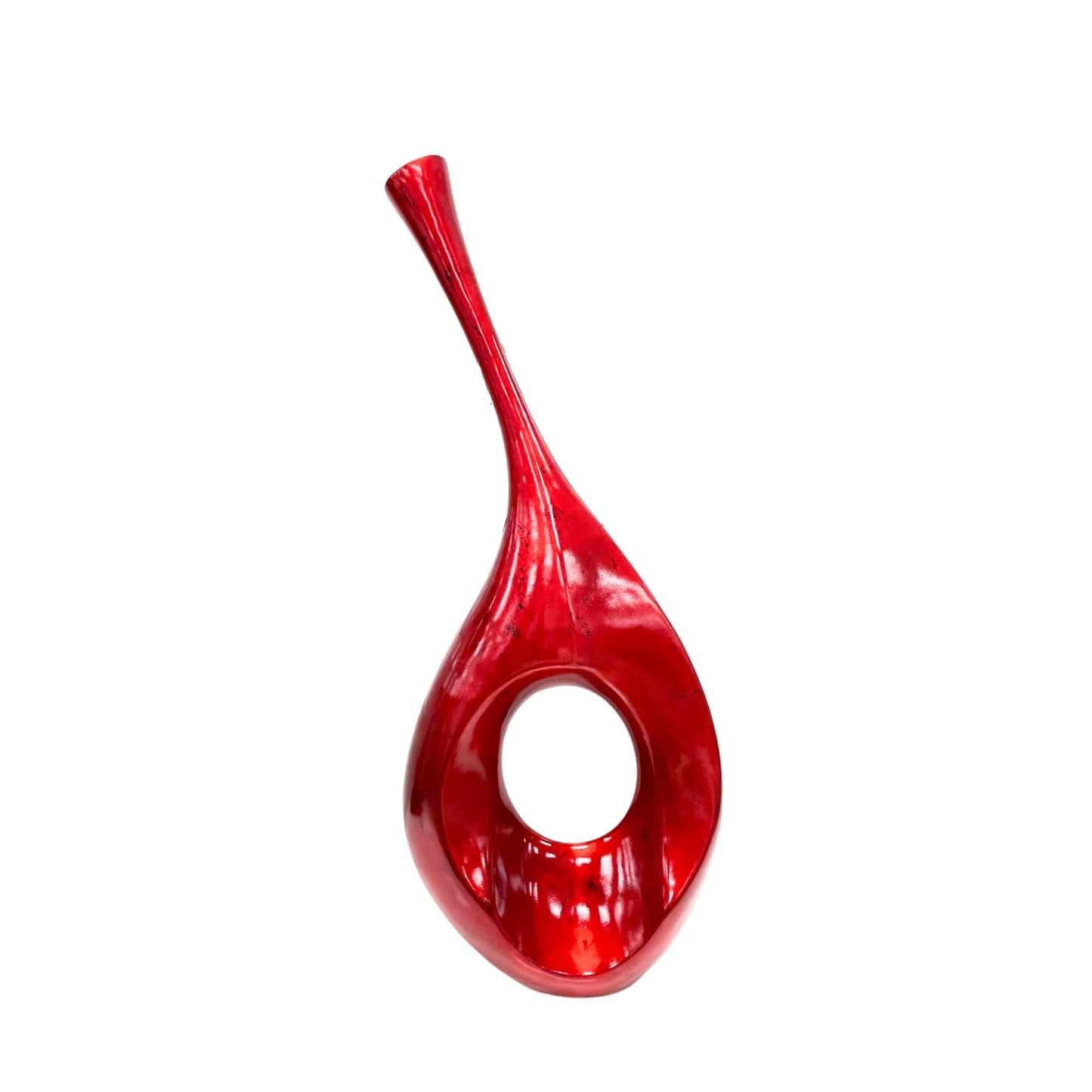 RUBI Wide Vase Red