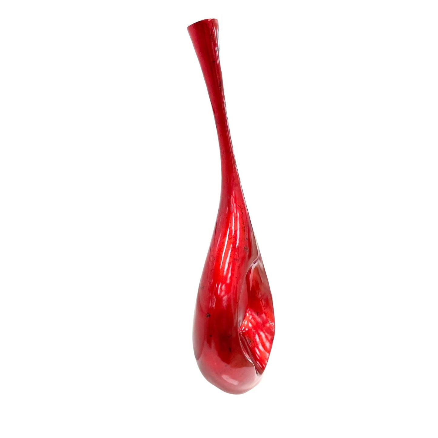 RUBI Wide Vase Red