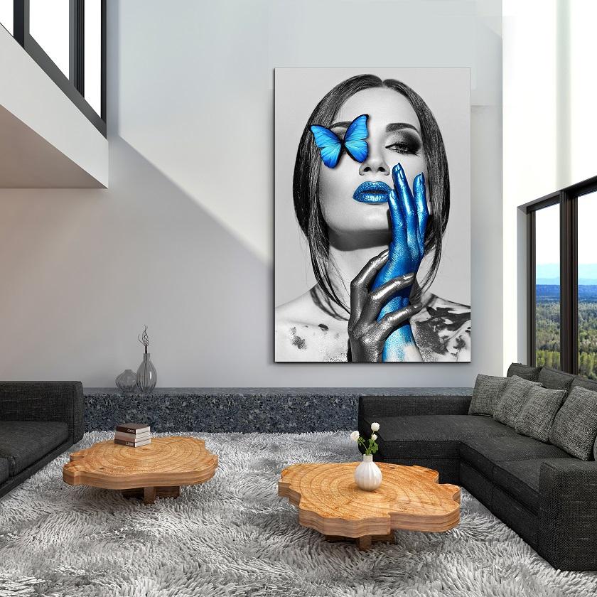 Blue Woman Acrylic Print