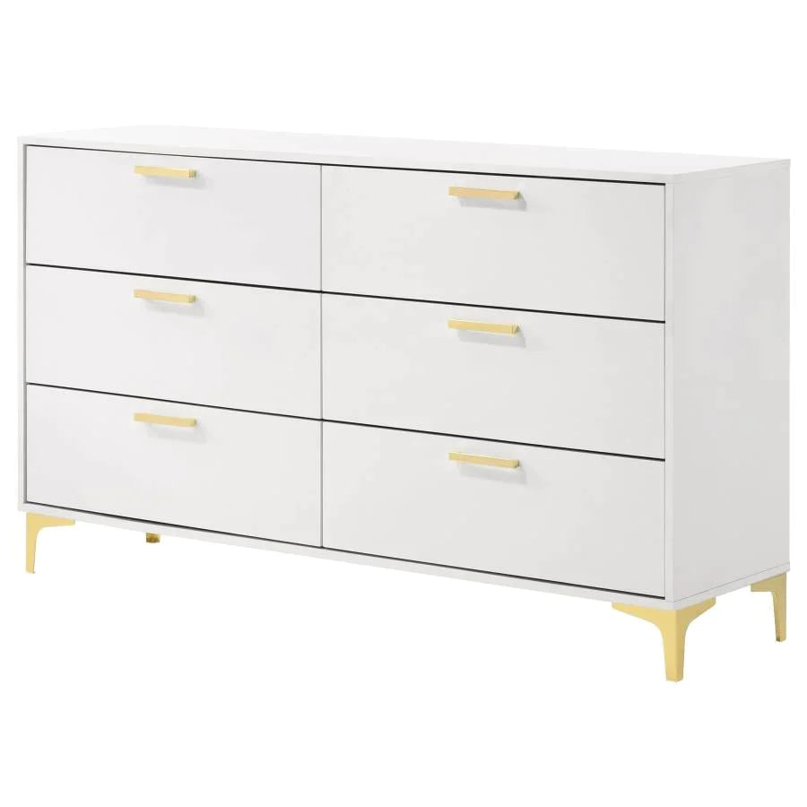 6-drawer Dresser White