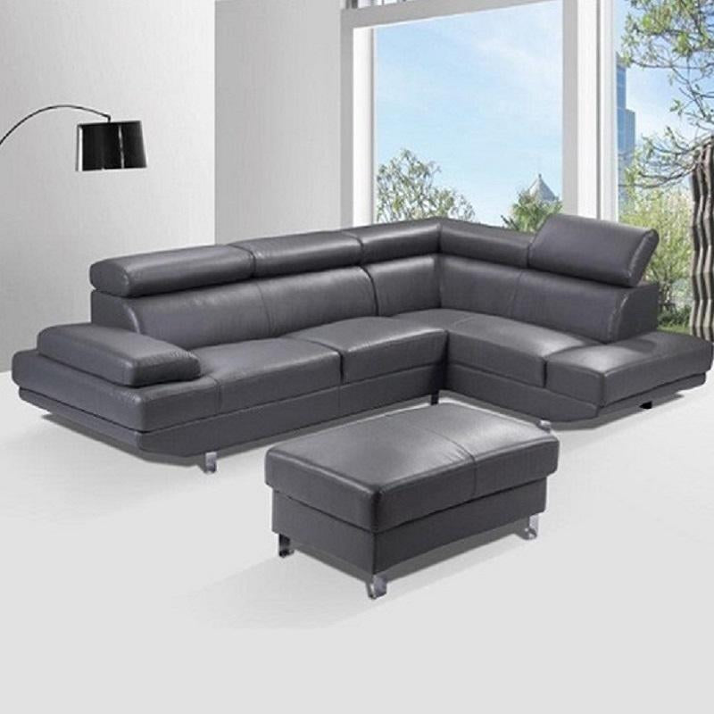 EXCEL Modern Sectional Grey Right Chaise