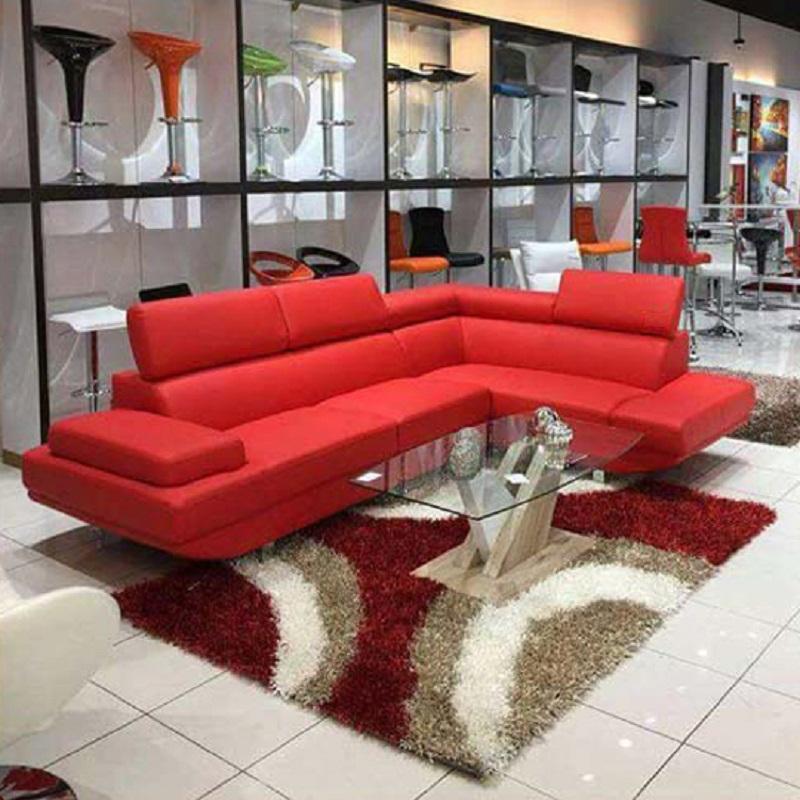 EXCEL Modern Sectional Red Right Chaise