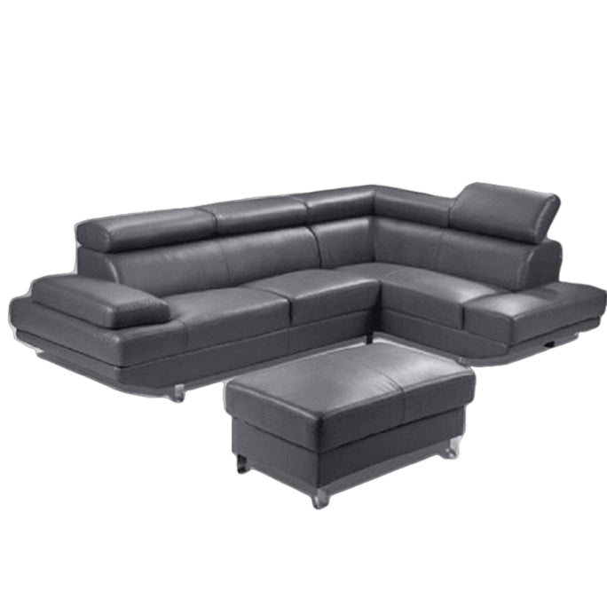 EXCEL Modern Sectional Grey Right Chaise