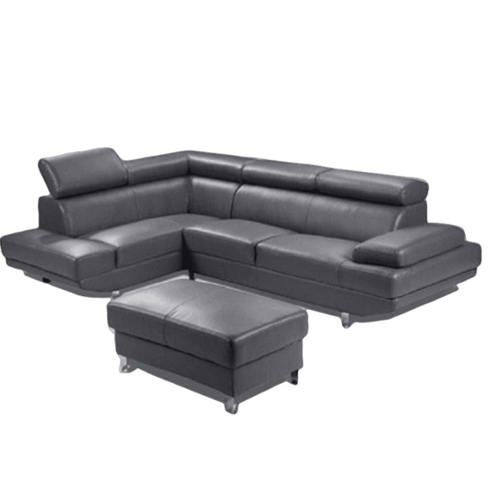 EXCEL Modern Sectional Grey Left Chaise